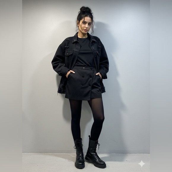 🌻 Armani Exchange Black Skirt - Picture 1 of 4